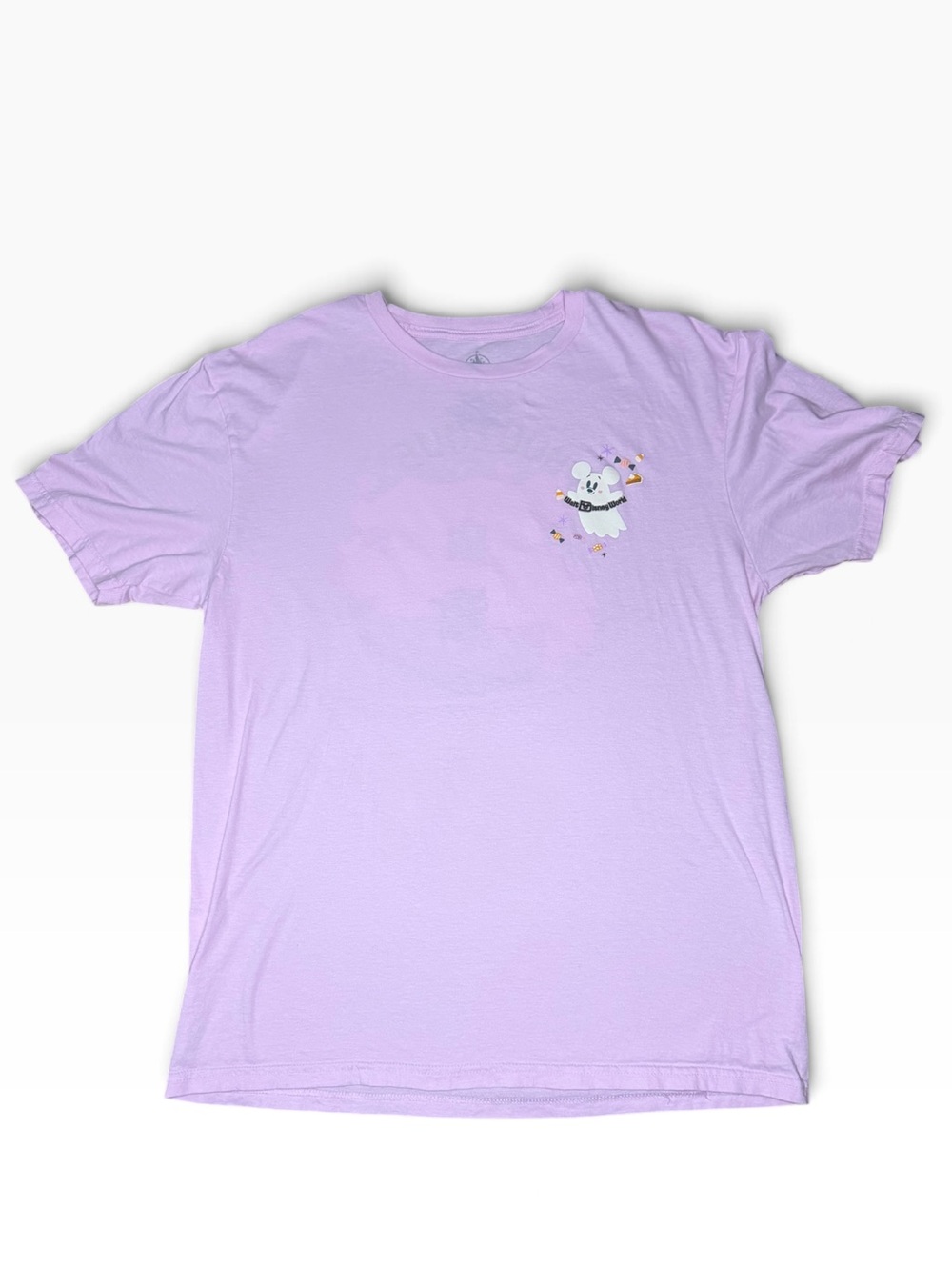 Disney Parks Pink FA-BOO-LOUS Tee Shirt Mickey/Minnie Ghost Graphic-Wmns Med - Picture 3 of 7